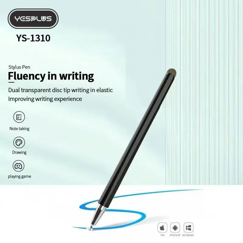 YESPLUS YS-1310 2-in-1 Capacitive Stylus Pen – Double-Headed Universal Touch Screen Passive Stylus Pen – High Precision