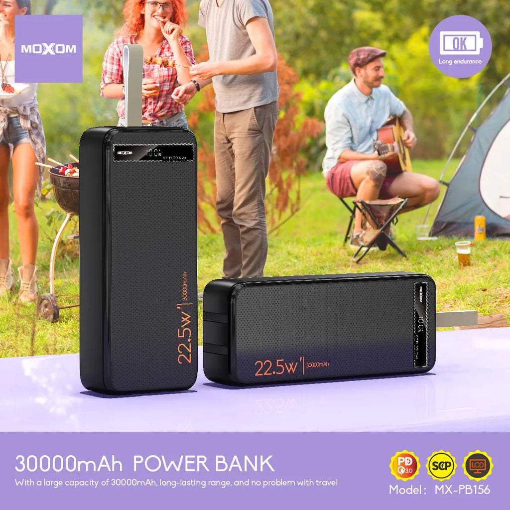 MOXOM 30000mAh 22.5W Fast-Charging Power Bank – image 3