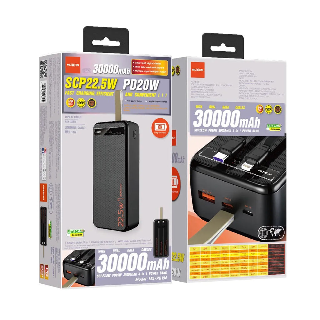 MOXOM 30000mAh 22.5W Fast-Charging Power Bank – image 8