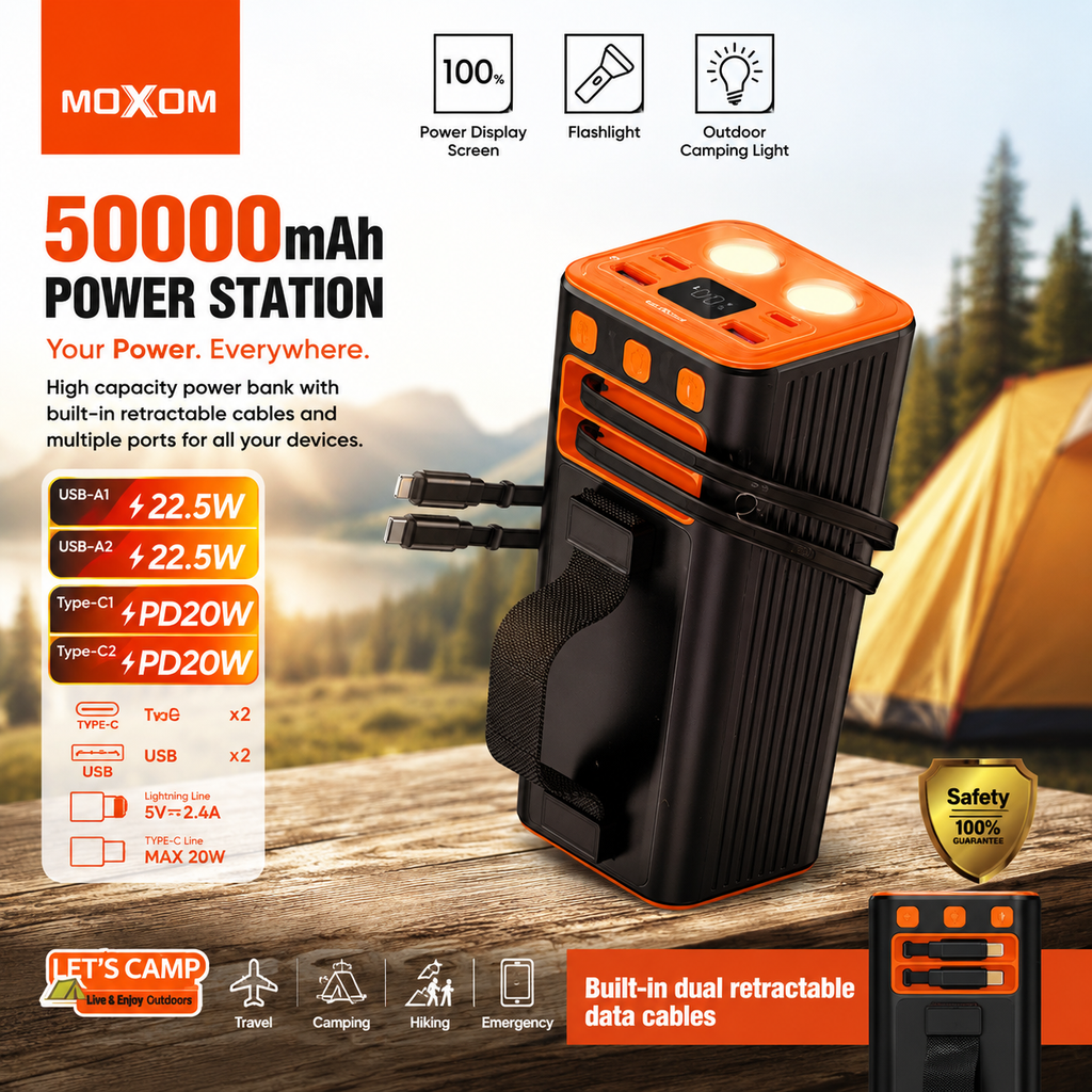 MOXOM 50000mAh POWER BANK