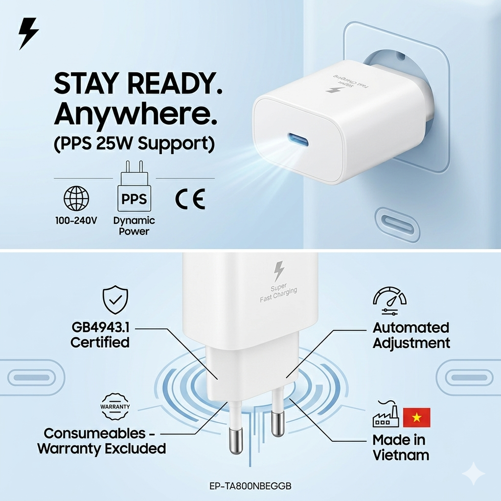 25W USB-C PD Fast Charger with USB-C Cable – image 5