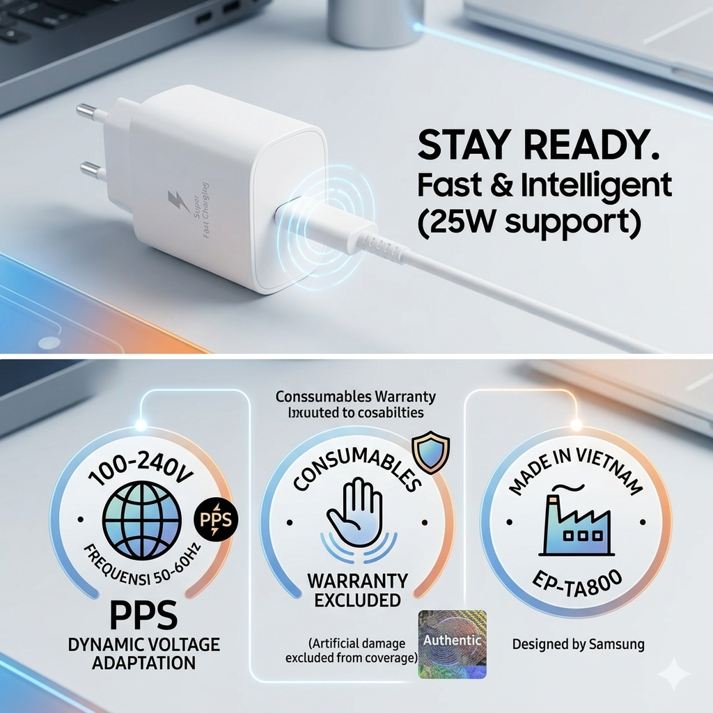 25W USB-C PD Fast Charger with USB-C Cable – image 3