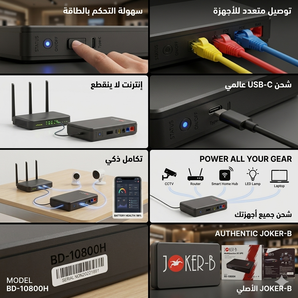 Joker-B 10800mAh Mini UPS for Router & CCTV – image 11