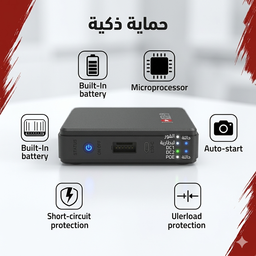 Joker-B 10800mAh Mini UPS for Router & CCTV – image 6